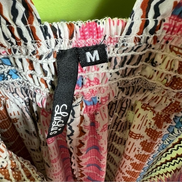 Lulu's Maxin Relaxin Multi Print Maxi Dress size M great condition - Picture 4 of 6